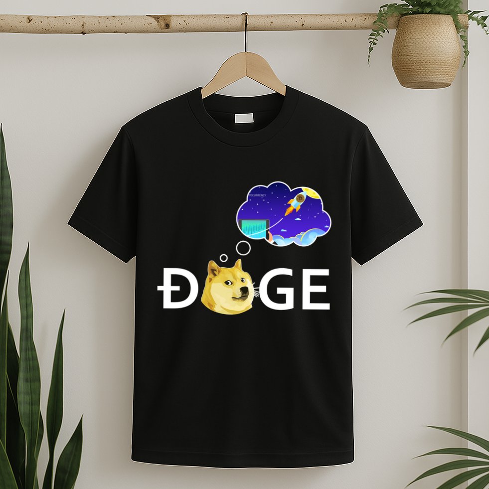 Doge To The Moon Crypto Currency Dogecoin T-Shirt