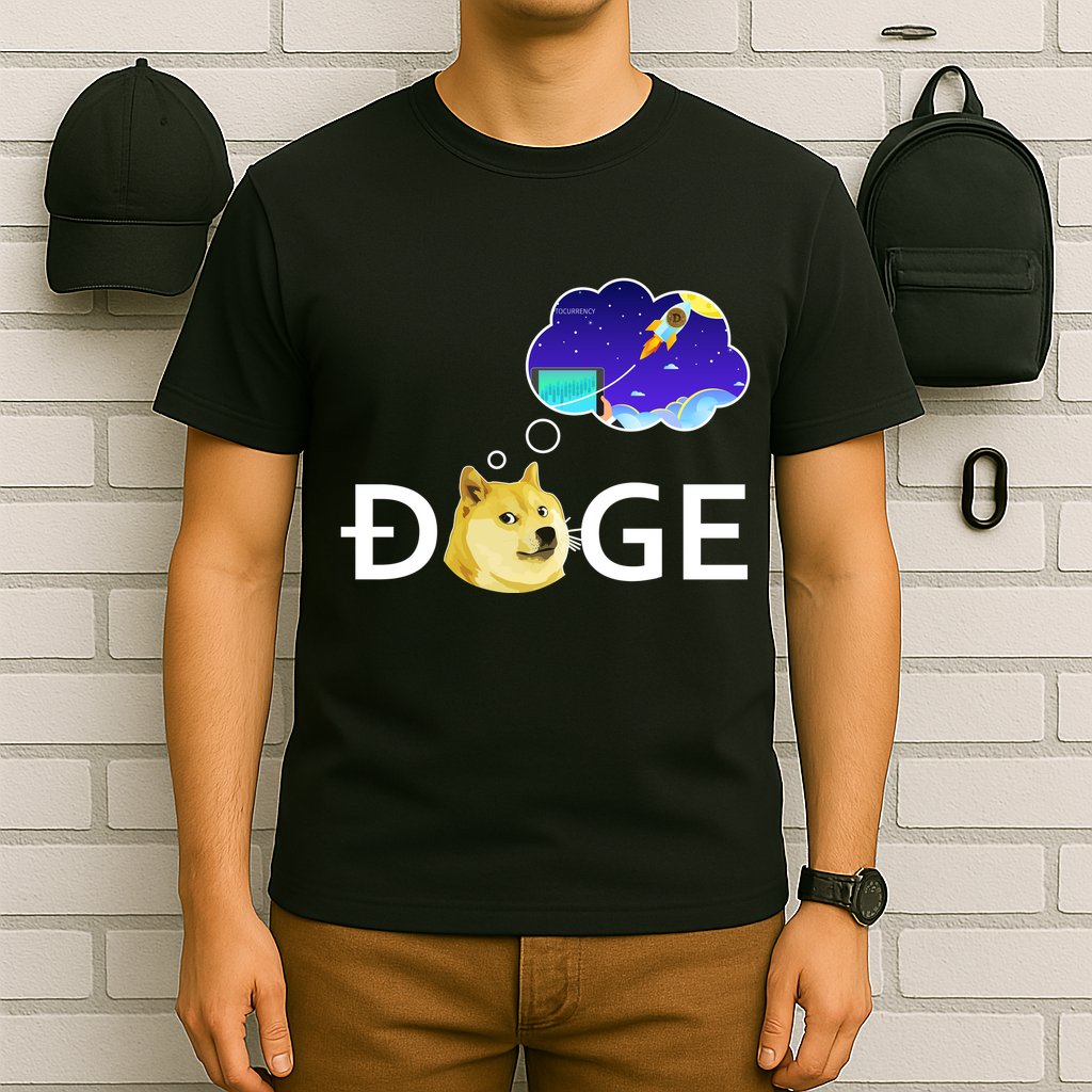 Doge To The Moon Crypto Currency Dogecoin T-Shirt