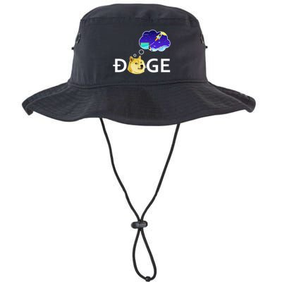 Doge To The Moon Crypto Currency Dogecoin Bucket Hat