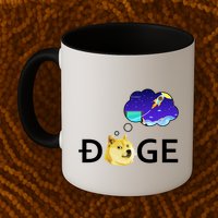 Doge To The Moon Crypto Currency Dogecoin Mug