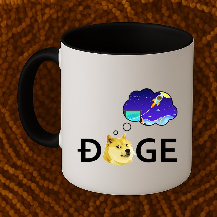 Doge To The Moon Crypto Currency Dogecoin Mug