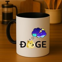 Doge To The Moon Crypto Currency Dogecoin Mug