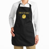 Doge To The Moon Dogecoin Crypto Currency Apron