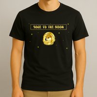 Doge To The Moon Dogecoin Crypto Currency T-Shirt