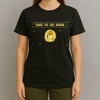 Doge To The Moon Dogecoin Crypto Currency T-Shirt