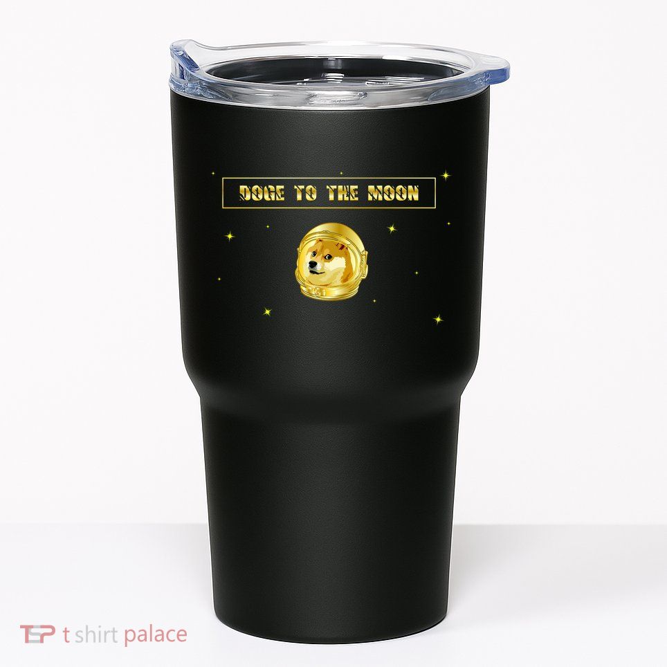 Doge To The Moon Dogecoin Crypto Currency Tumbler