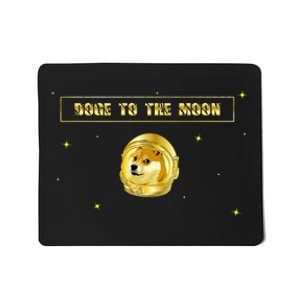 Doge To The Moon Dogecoin Crypto Currency Mousepad