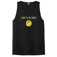 Doge To The Moon Dogecoin Crypto Currency PosiCharge Competitor Tank