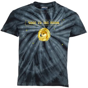 Doge To The Moon Dogecoin Crypto Currency Kids Tie-Dye T-Shirt