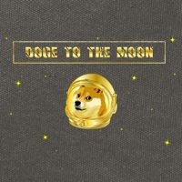 Doge To The Moon Dogecoin Crypto Currency Cotton Canvas Backpack