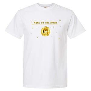 Doge To The Moon Dogecoin Crypto Currency Garment-Dyed Heavyweight T-Shirt