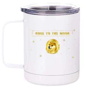 Doge To The Moon Dogecoin Crypto Currency 12 oz Stainless Steel Tumbler Cup