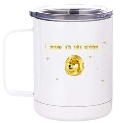 Doge To The Moon Dogecoin Crypto Currency 12 oz Stainless Steel Tumbler Cup