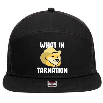 Doge What In Tarnation 7 Panel Mesh Trucker Snapback Hat