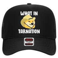 Doge What In Tarnation High Crown Mesh Back Trucker Hat