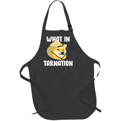 Doge What In Tarnation Full-Length Apron With Pockets