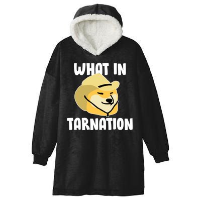 Doge What In Tarnation Hooded Wearable Blanket