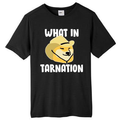 Doge What In Tarnation Tall Fusion ChromaSoft Performance T-Shirt