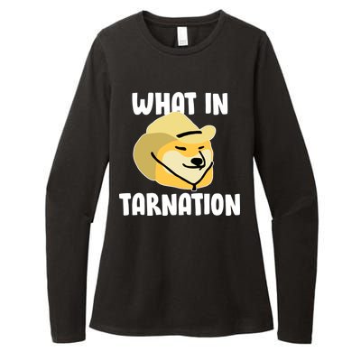 Doge What In Tarnation Womens CVC Long Sleeve Shirt