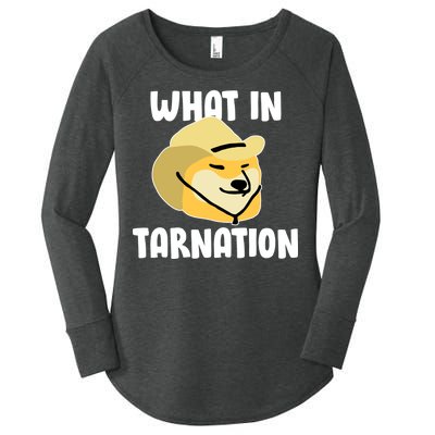 Doge What In Tarnation Women's Perfect Tri Tunic Long Sleeve Shirt