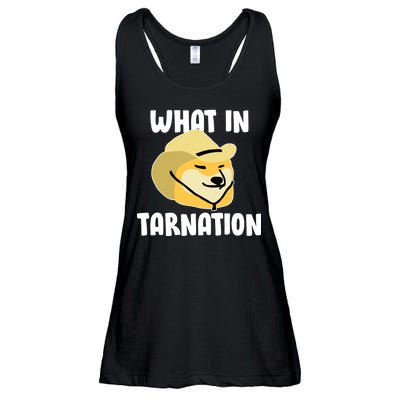 Doge What In Tarnation Ladies Essential Flowy Tank