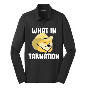 Doge What In Tarnation Silk Touch Performance Long Sleeve Polo