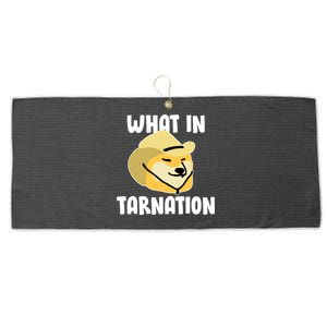 Doge What In Tarnation Large Microfiber Waffle Golf Towel