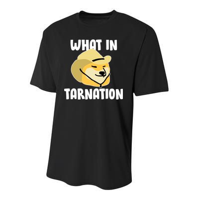 Doge What In Tarnation Youth Performance Sprint T-Shirt