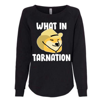 Doge What In Tarnation Womens California Wash Sweatshirt