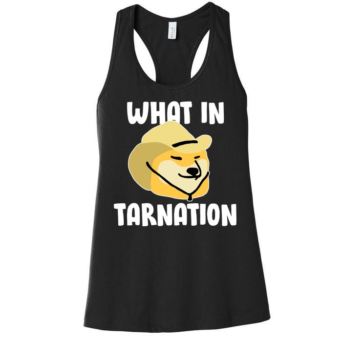 Doge What In Tarnation Women's Racerback Tank