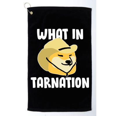 Doge What In Tarnation Platinum Collection Golf Towel