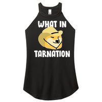 Doge What In Tarnation Women's Perfect Tri Rocker Tank