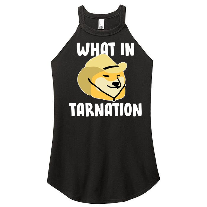 Doge What In Tarnation Women's Perfect Tri Rocker Tank