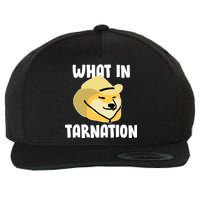 Doge What In Tarnation Wool Snapback Cap