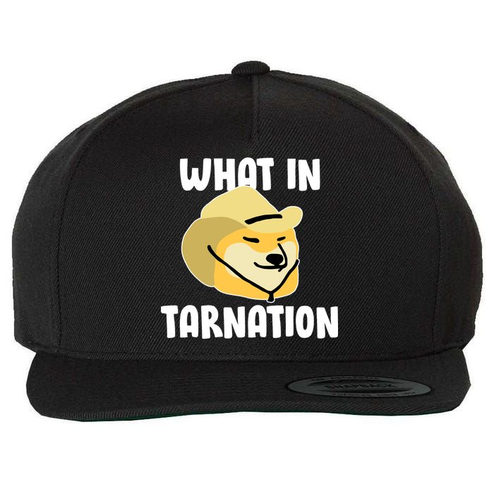 Doge What In Tarnation Wool Snapback Cap