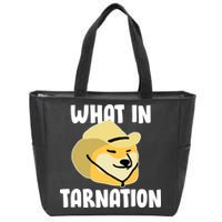 Doge What In Tarnation Zip Tote Bag