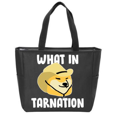 Doge What In Tarnation Zip Tote Bag