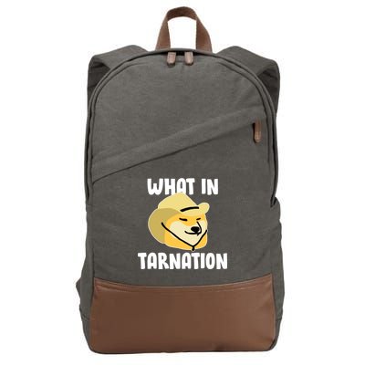 Doge What In Tarnation Cotton Canvas Backpack