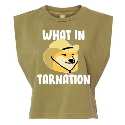 Doge What In Tarnation Garment-Dyed Women's Muscle Tee