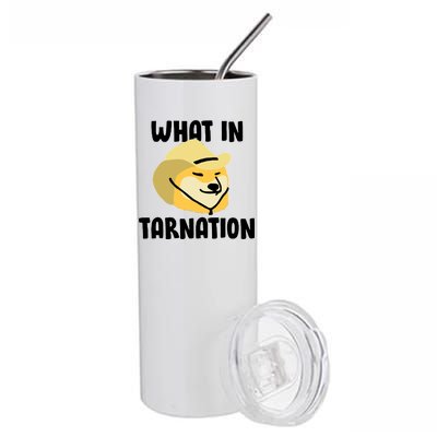 Doge What In Tarnation Stainless Steel Tumbler