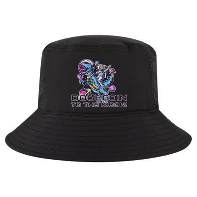 Dogecoin Crypto Currency Doge Dinosaur Cool Comfort Performance Bucket Hat