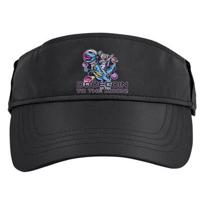 Dogecoin Crypto Currency Doge Dinosaur Adult Drive Performance Visor