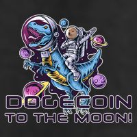 Dogecoin Crypto Currency Doge Dinosaur Adult Drive Performance Visor