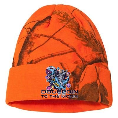 Dogecoin Crypto Currency Doge Dinosaur Kati Licensed 12" Camo Beanie