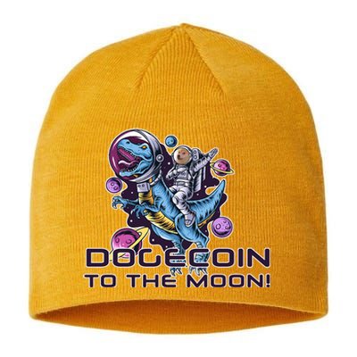 Dogecoin Crypto Currency Doge Dinosaur Sustainable Beanie