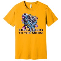 Dogecoin Crypto Currency Doge Dinosaur Premium T-Shirt