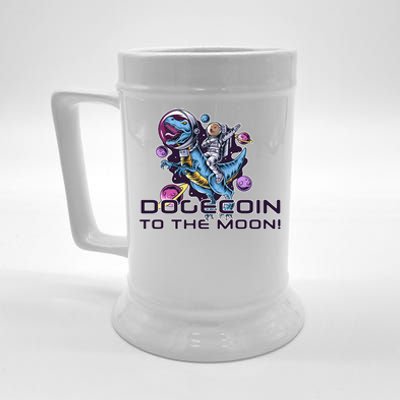 Dogecoin Crypto Currency Doge Dinosaur Beer Stein