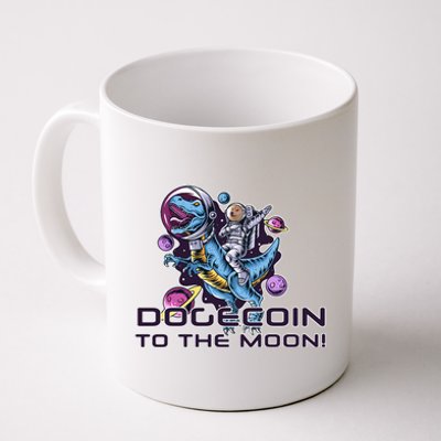 Dogecoin Crypto Currency Doge Dinosaur Coffee Mug