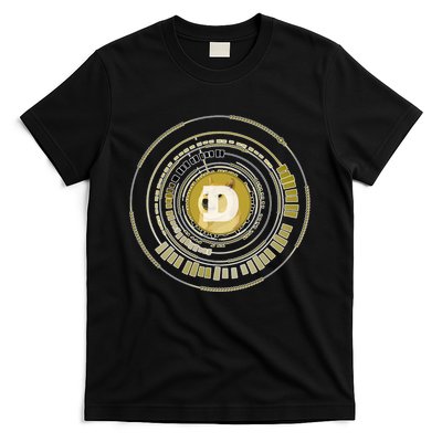 Dogecoin Cryptocurrency Crypto Gold Logo T-Shirt