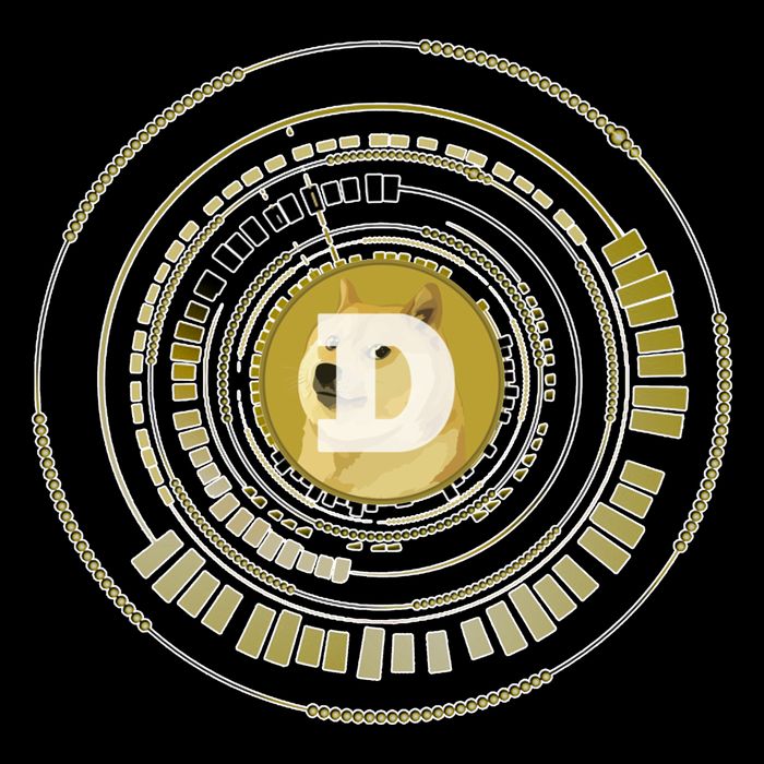 Dogecoin Cryptocurrency Crypto Gold Logo City Backpack